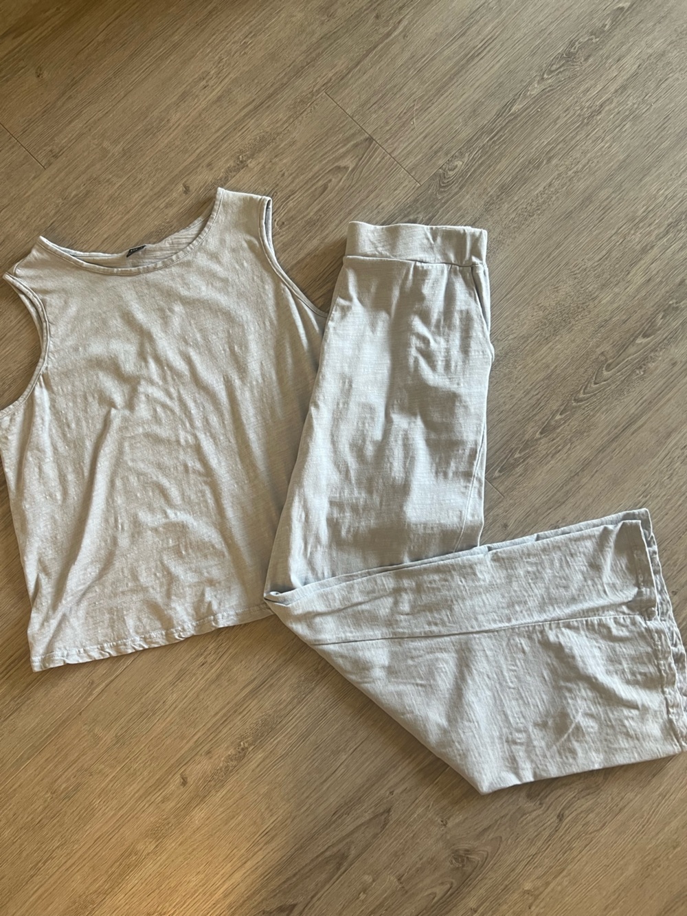 SHEIN Light Blue Tank Top & Pants